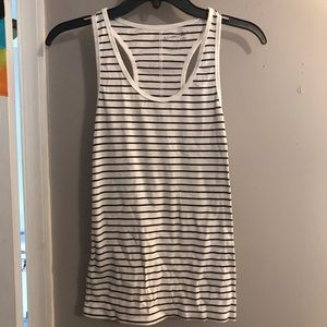 black and white striped tank top